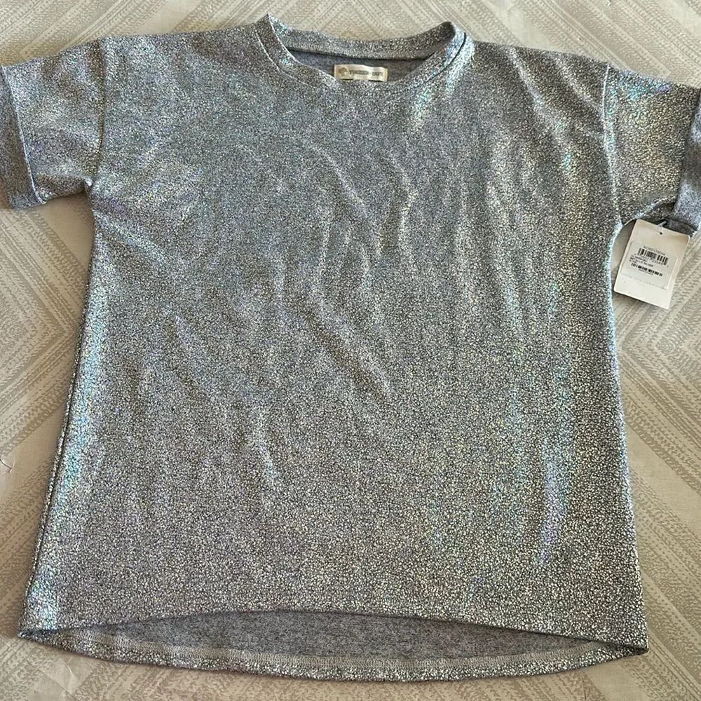 Tucker + Tate Metallic Silver Short-sleeve Shirt